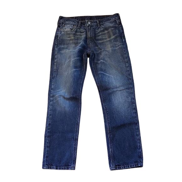 Levi's 541 Mens Size W32 X 30.5L (Actual) Dark Blue Straight Jeans - Picture 1 of 16